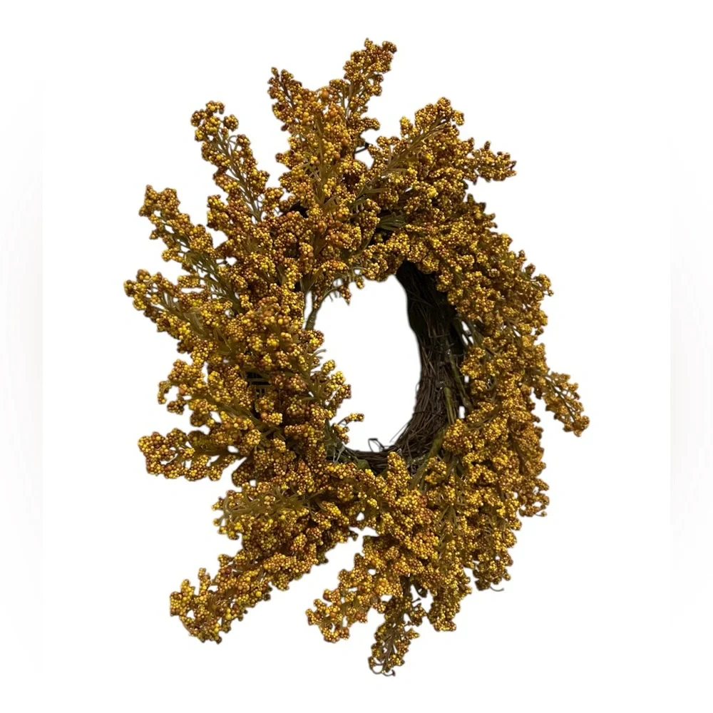 Room Essentials - Faux Goldenrod Fall Mini Wreath